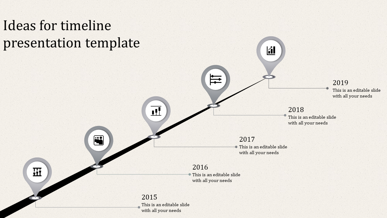 timeline presentation template-5-grey
